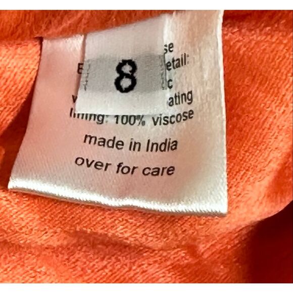 Rachel Comey Beaded Accent Mini Skirt in Orange NWT Size 8 - Picture 6 of 7